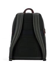 PIQUADRO X1 15,6-Zoll-Laptop-Rucksack aus Leder blau / braun - PC-Rucksäcke - 3