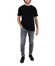 ASPESI BASIC FLOCK Baumwoll-T-Shirt mit Logo Schwarz - Herren-T-Shirts - 5