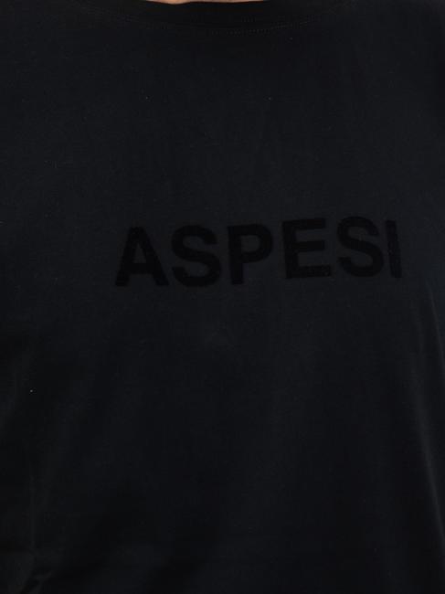 BASIC FLOCK Baumwoll-T-Shirt mit Logo Schwarz - Herren-T-Shirts