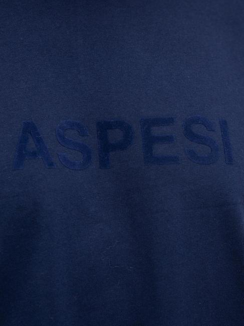 BASIC FLOCK Baumwoll-T-Shirt mit Logo Marine - Herren-T-Shirts