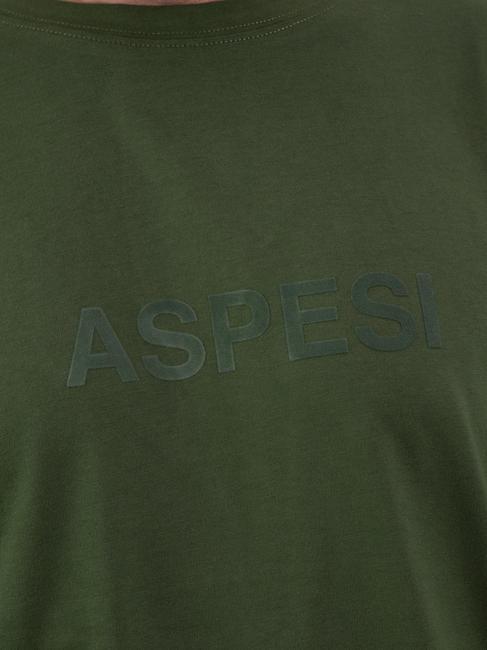 BASIC FLOCK Baumwoll-T-Shirt mit Logo Militär - Herren-T-Shirts