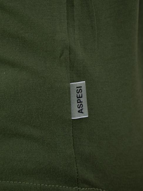 BASIC FLOCK Baumwoll-T-Shirt mit Logo Militär - Herren-T-Shirts