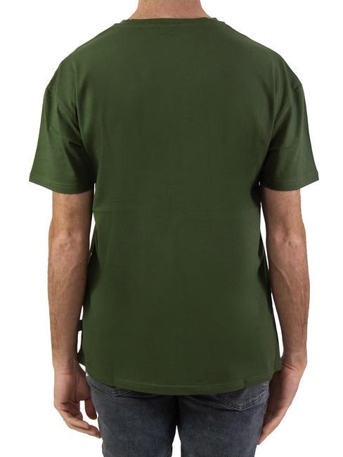 BASIC FLOCK Baumwoll-T-Shirt mit Logo Militär - Herren-T-Shirts