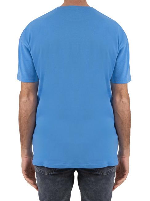 BASIC Baumwoll-T-Shirt mit Logo hellblau - Herren-T-Shirts