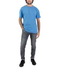 ASPESI BASIC Baumwoll-T-Shirt mit Logo hellblau - Herren-T-Shirts - 5