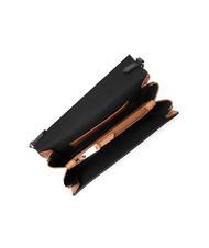 FURLA SPLENDIDA Mini-Tasche aus Leder mit Schulterriemen schwarz + cognac h - Damentaschen - 6