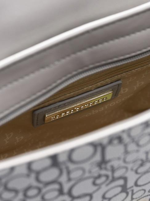 GIADA Schultertasche grau weiß - Damentaschen