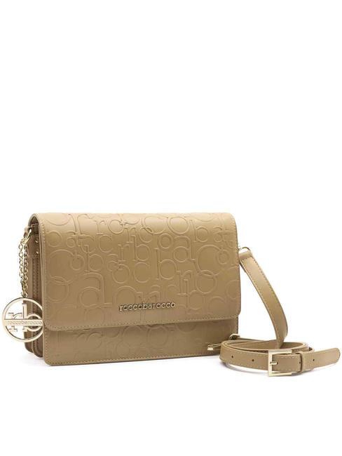 RUBINO Umhängetasche mit Klappe Leder - Damentaschen