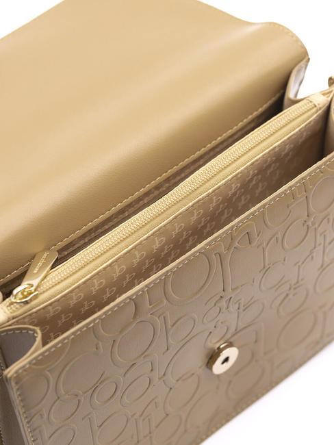 RUBINO Umhängetasche mit Klappe Leder - Damentaschen