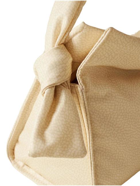 LOVER NYLON Kleine Hobo-Tasche mit Schultergurt Kamille/Leder - Damentaschen