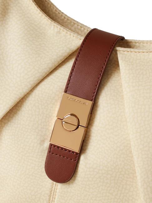 CORTINA NYLON OP Mittlere Umh&auml;ngetasche Kamille/Leder - Damentaschen