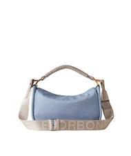 BORBONESE HORSEBACK NYLON Handtasche mit Schultergurt Topas/Hellgrau - Damentaschen - 3