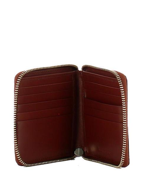 PITIGLIANO Ledergeldbörse Braun / Palladium - Brieftaschen Herren