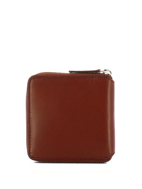 PITIGLIANO Ledergeldbörse Braun / Palladium - Brieftaschen Herren