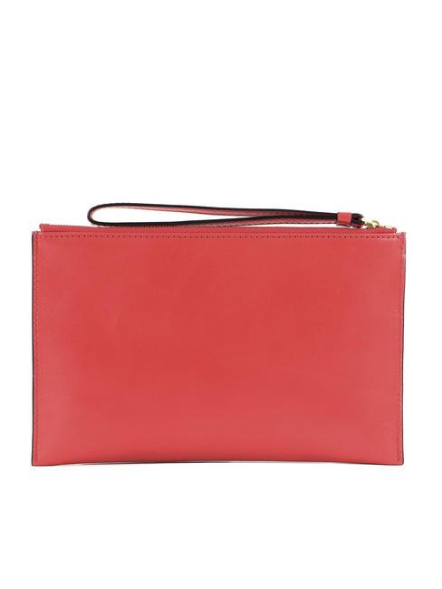 LUCREZIA Clutch aus Leder gegrillter Lachs Gold - Damentaschen