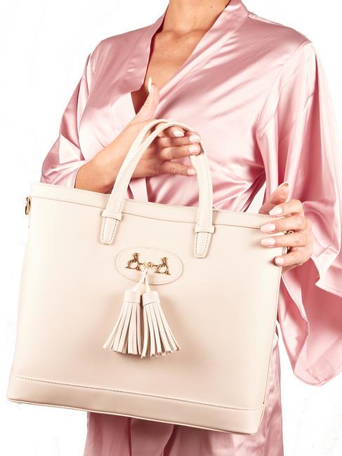 MADAME Handtasche mit Schultergurt Sand - Damentaschen