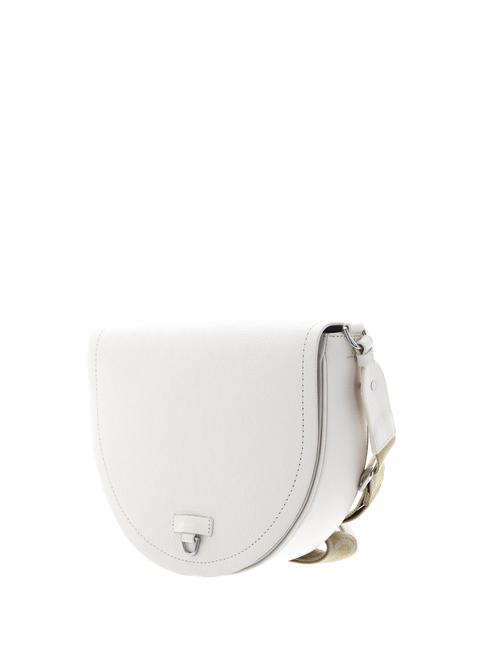 BLAIRE RIBBON Ledertasche mit Klappe und Beutel Kokosmilch - Damentaschen