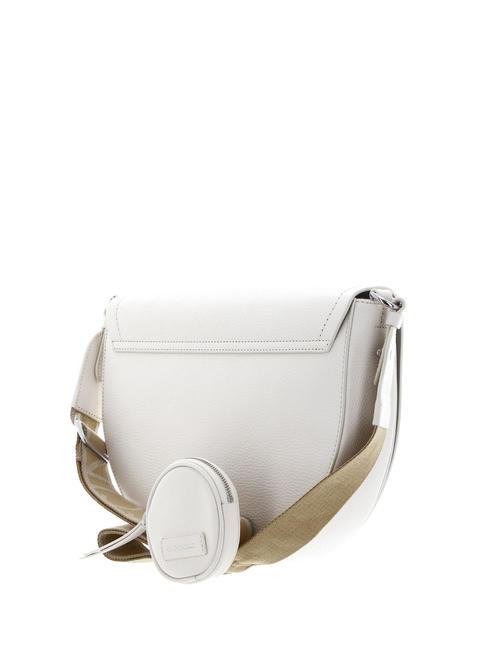 BLAIRE RIBBON Ledertasche mit Klappe und Beutel Kokosmilch - Damentaschen