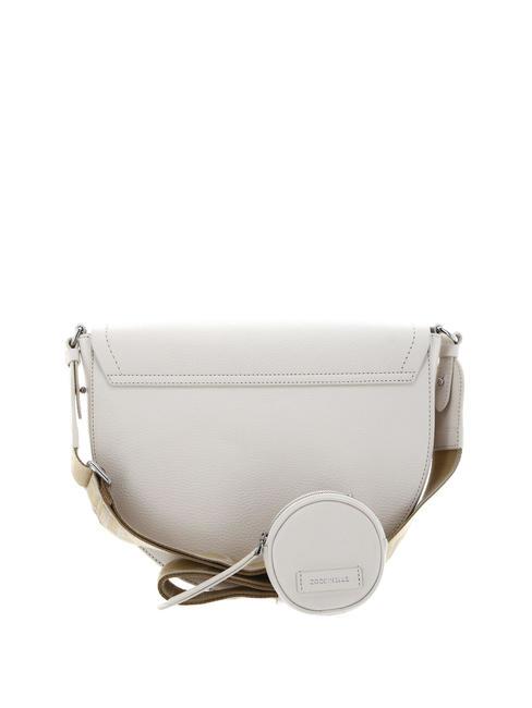 BLAIRE RIBBON Ledertasche mit Klappe und Beutel Kokosmilch - Damentaschen