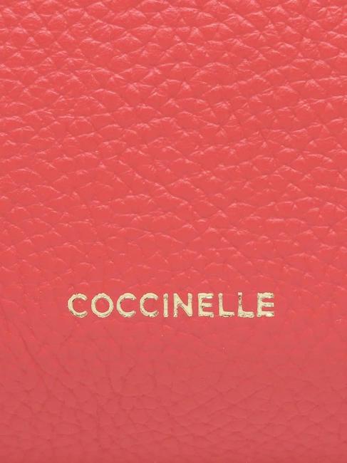 BEAT CLUTCH Clutch aus gehämmertem Leder Preiselbeeren - Damentaschen