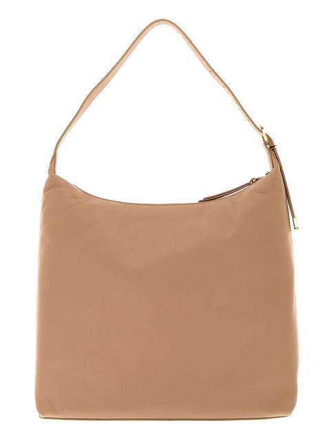 GLEEN Hobo-Tasche aus genarbtem Leder getoastet - Damentaschen