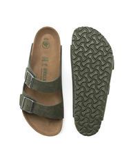 BIRKENSTOCK ARIZONA Zwei-Band-Slipper Wüstenstaub-Thymian - Schuhe Unisex - 7