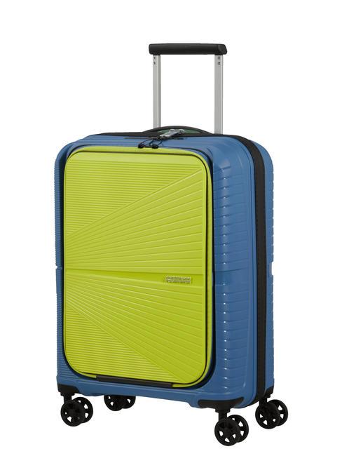 AIRCONIC Handgepäck-Trolley, 15,6" PC-Halterung Kronenblau/Limette - Handgepäck