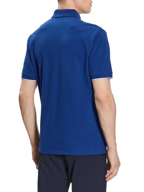MASERATI Kurzärmliges Poloshirt aus Stretch-Baumwolle Elektrisches Blau - Herren-Polo-Shirts/Herren-Polo-Shirt/Herrenpoloshirt/Herrenpoloshirts