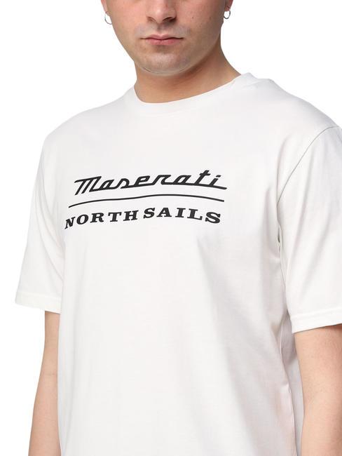 MASERATI T-Shirt aus Baumwolle mit Maxi-Print Weiß - Herren-T-Shirts