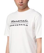 NORTH SAILS MASERATI T-Shirt aus Baumwolle mit Maxi-Print Weiß - Herren-T-Shirts - 3