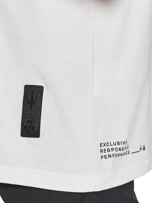 MASERATI T-Shirt aus Baumwolle mit Maxi-Print Weiß - Herren-T-Shirts