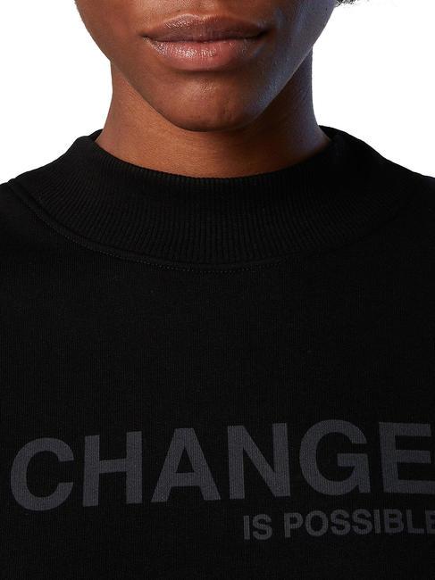 CHANGE IS POSSIBLE Baumwoll-Sweatshirt Schwarz - Sweatshirts Damen