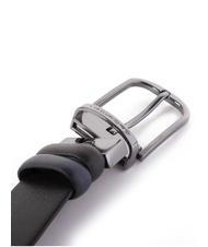 PIQUADRO BLACK SQUARE Wendegürtel aus Leder Schwarz Blau - Gürtel - 3