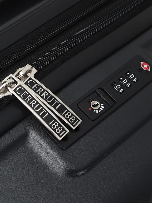 1881 Mittelgro&szlig;er erweiterbarer Trolley Schwarz - Harte Trolleys