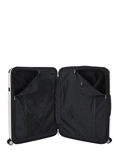 1881 Mittelgroßer erweiterbarer Trolley Beige - Harte Trolleys