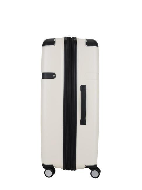 1881 Mittelgroßer erweiterbarer Trolley Beige - Harte Trolleys