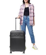 CERRUTI 1881 Mittelgroßer erweiterbarer Trolley Grau - Harte Trolleys - 6