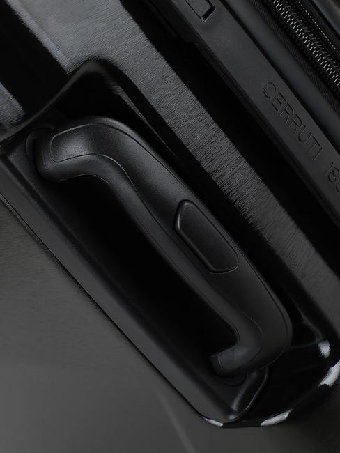 1881 Mittelgroßer erweiterbarer Trolley Schwarz - Harte Trolleys