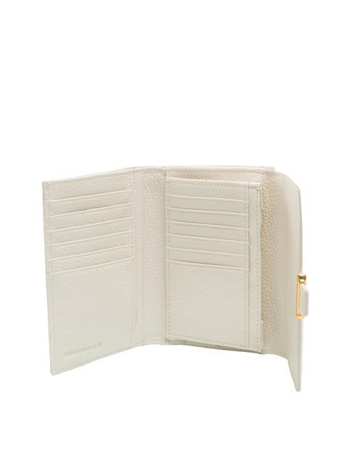 KATTIE Mittelgro&szlig;e Geldb&ouml;rse aus genarbtem Leder Kokosmilch - Brieftaschen Damen