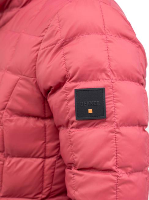 SCIRE NY DOUBLE Doppelseitige Daunenjacke mit Kapuze Cordovan-Leder - Tabasco - Daunenjacken für Damen