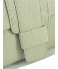 LESAC SABRINA Dollar-Umhängetasche aus Leder arktisches Blaugrün - Damentaschen - 6