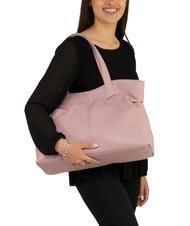 LESAC MARTINA Dollar-Shopper-Tasche aus Leder tausendj&auml;hriges Rosa - Damentaschen - 5