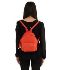LESAC VANESSA Dollar-Rucksack aus Leder Koralle - Damentaschen - 4