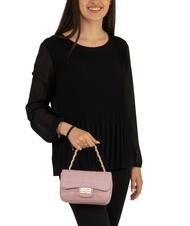 LESAC GIULIA Dollar-Umhängetasche aus Leder mit Kette tausendjähriges Rosa - Damentaschen - 5