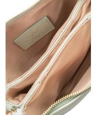 LESAC SIMONA Umhängetasche aus Tris-Dollar-Leder arktisches Blaugrün - Damentaschen - 5