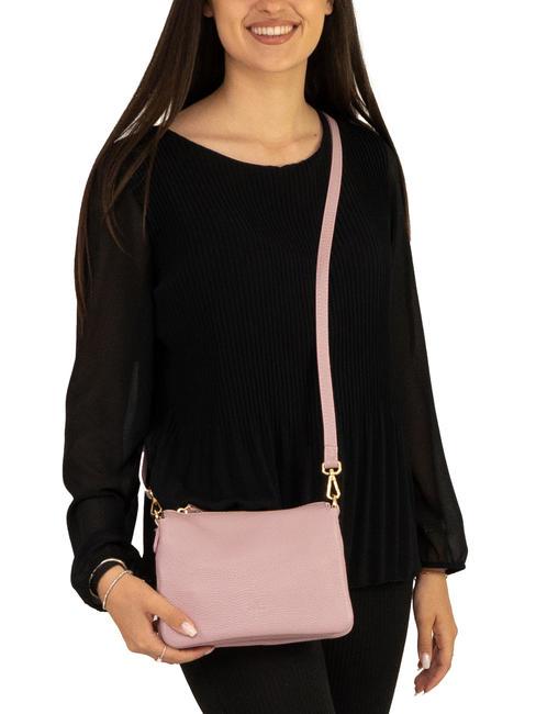 SIMONA Umhängetasche aus Tris-Dollar-Leder tausendjähriges Rosa - Damentaschen