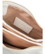 LESAC SIMONA Umhängetasche aus Tris-Dollar-Leder optisches Weiß - Damentaschen - 5