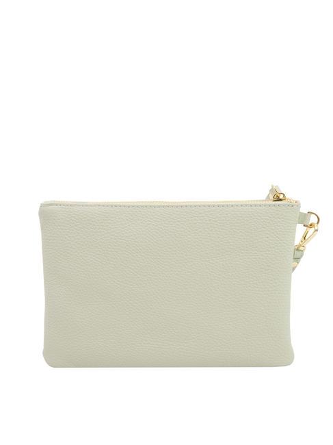 ROBERTA Dollar-Clutch aus Leder arktisches Blaugrün - Damentaschen