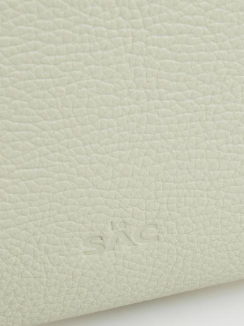 ROBERTA Dollar-Clutch aus Leder arktisches Blaugrün - Damentaschen