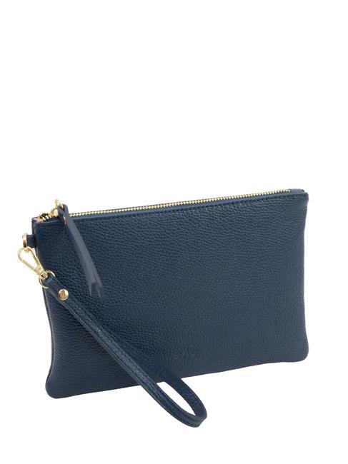 ROBERTA Dollar-Clutch aus Leder Jeans - Damentaschen
